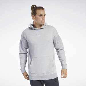 Reebok Training Essentials Kapuzenpullover Herren - Grau - DE 154-ODG